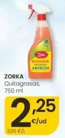 Eroski Zorka - quitagrasas oferta