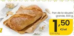 Eroski Pan de la abuela grande oferta