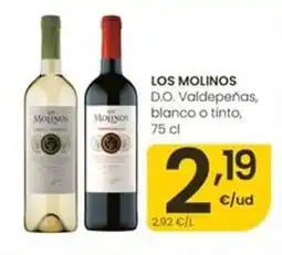 Eroski Los molinos - d.o. valdepenas blanco o tinto oferta
