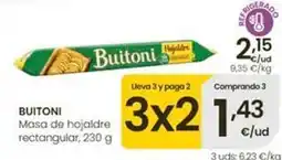 Eroski Buitoni - masa de hojaldre rectangular oferta
