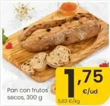 Eroski Pan con frutos secos oferta