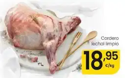 Eroski Cordero lechal limpio oferta