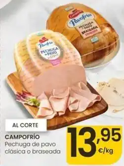 Eroski Campofrío - pechuga de pavo clasica o braseada oferta
