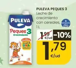 Eroski Puleva - peques 3 leche de crecimiento con cereales oferta