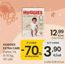 Eroski Huggies - pañal extra care oferta