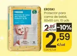 Eroski Eroski - protector para cama de bebe oferta