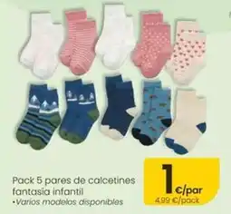 Eroski Pack 5 pares de calcetines oferta