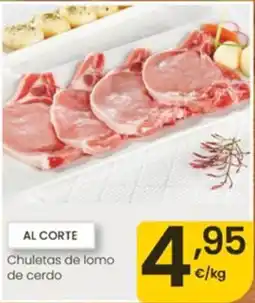 Eroski Al Corte chuletas de lomo de cerdo oferta