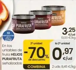 Eroski Helios - en los untables de fruta purafruta oferta