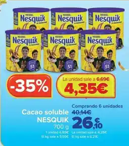 Carrefour Nesquik - cacao soluble oferta