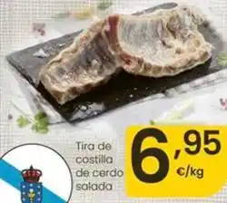 Eroski Tira de costilla de cerdo salada oferta