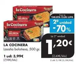 Supermercados Lupa La cocinera - lasana bolonesa oferta