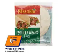 Action Buena comida - wraps de tortilla oferta