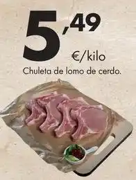 Supermercados Lupa Chuleta de lomo de cerdo oferta