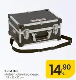 Eroski Kreator - maletin aluminio negro oferta