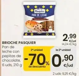 Eroski Pasquier - pan de leche con pepitas de chocolate oferta