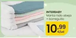Eroski Interbaby - manta nido abeja + borreguillo oferta