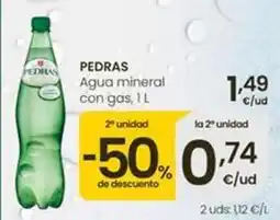 Eroski Pedras - agua mineral con gas oferta
