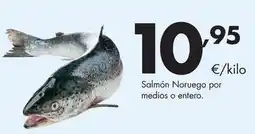 Supermercados Lupa Salmón noruego por medios o entero oferta