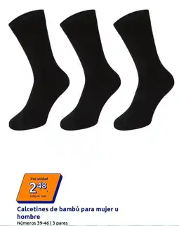 Action Calcetines de bambu para mujer u hombre oferta