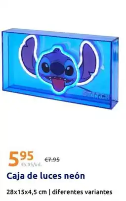 Action Caja de luces neon oferta