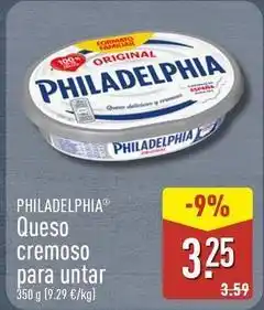 ALDI Philadelphia - queso cremoso para untar oferta