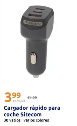 Action Sitecom - cargador rapido para coche oferta