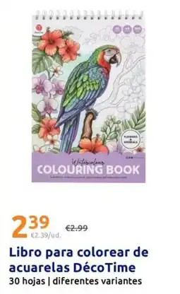 Action Deco time - libro para colorear de acuarelas oferta