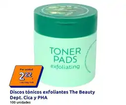 Action The beauty dept - discos tònicos exfoliantes the beauty oferta