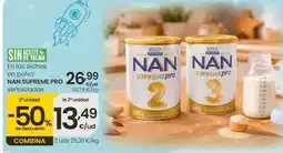 Eroski Nan - en las leches en polvo supreme pro oferta