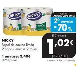 Supermercados Lupa Nicky - papel de cocina limon oferta