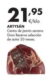 Supermercados Lupa Artysán - centro de jamon serrano gran reserva seleccion de autor 20 meses oferta