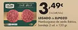 Supermercados Lupa Legado elpozo - hamburguesa de cerdo iberico oferta