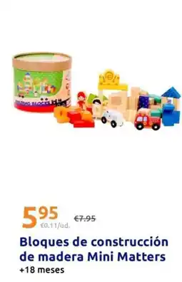 Action Bloques de construccion de madera mini matters oferta