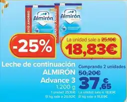 Carrefour Almirón - leche de continuación advance 3 oferta