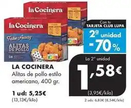 Supermercados Lupa La cocinera - alitas de pollo estilo americano oferta