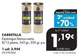 Supermercados Lupa Carretilla - esparragos blancos extra oferta