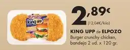 Supermercados Lupa Elpozo - king upp burger crunchy chicken oferta