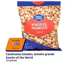 Action Snacks of the world - cacahuetes salados, tamaño grande oferta