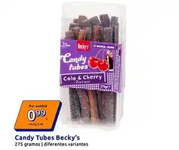 Action Becky's - candy tubes oferta