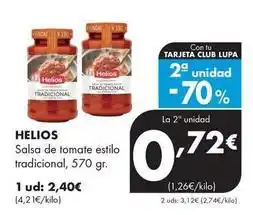 Supermercados Lupa Helios - salsa de tomate estilo tradicional oferta