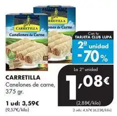 Supermercados Lupa Carretilla - canelones de carne oferta