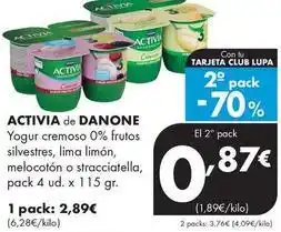 Supermercados Lupa Danone - activia oferta