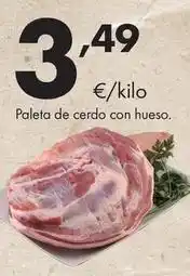 Supermercados Lupa Paleta de cerdo con hueso oferta