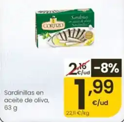 Eroski Cortizo sardinillas en aceite de oliva oferta