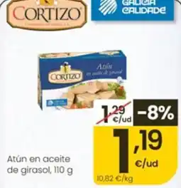 Eroski Cortizo atún en aceite de girasol oferta