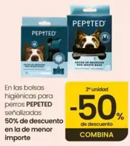 Eroski Pepeted bolsas higiénicas para perros oferta