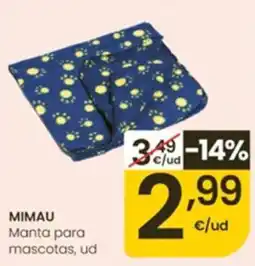 Eroski Mimau manta para mascotas oferta
