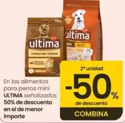 Eroski Ultima alimentos para perros mini oferta