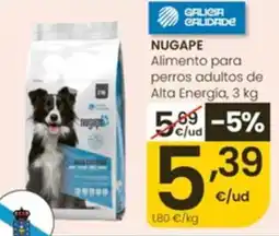 Eroski Nugape alimento para perros adultos de alta energía oferta